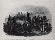 The Travelers meeting with Minnetarree indians near fort clark Karl Bodmer
